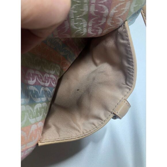 Fossil Signature Canvas and Leather Pastel Crossbody Bag - Picture 10 of 10